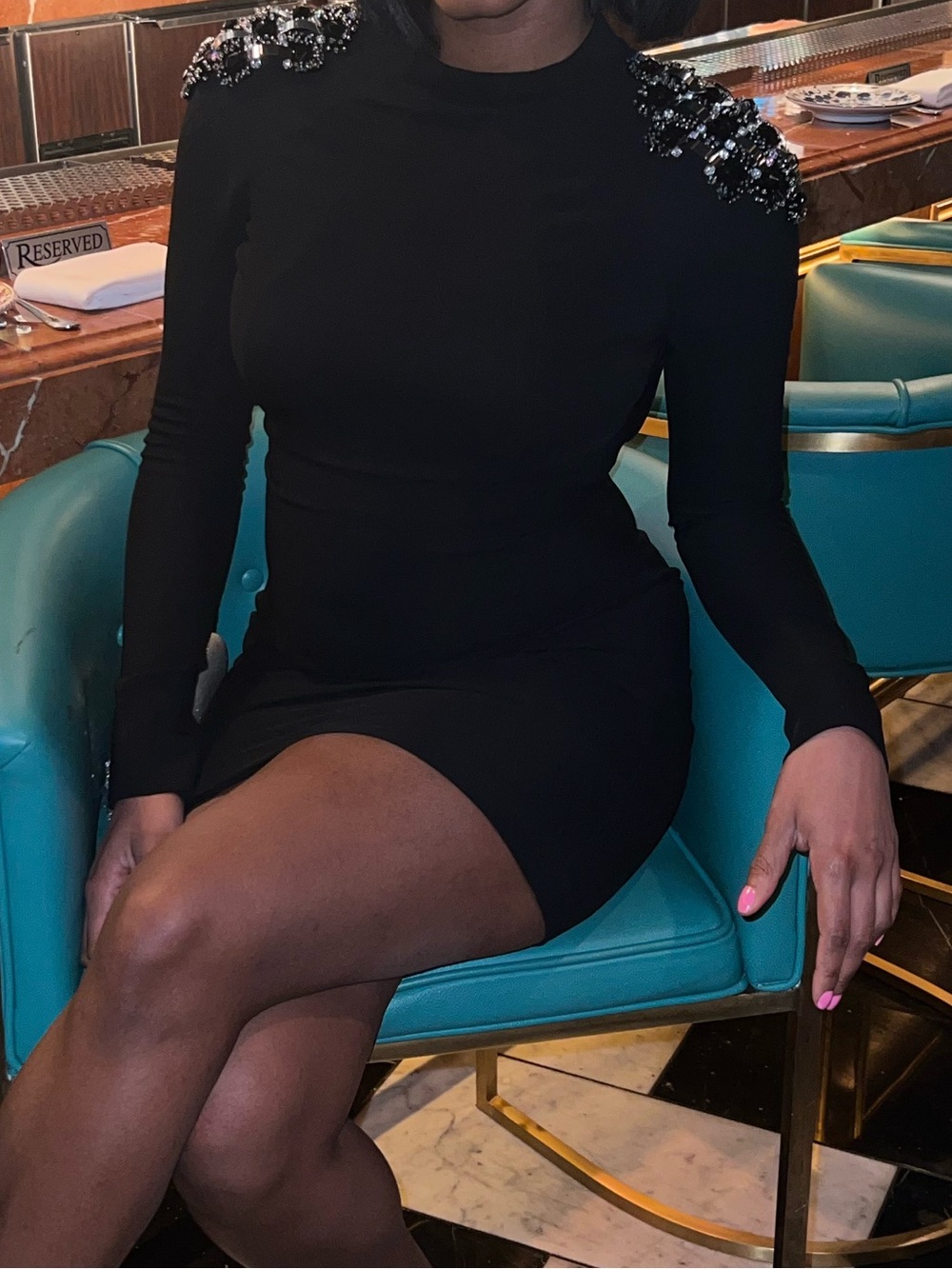 Philipp Plein Black Mini Dress